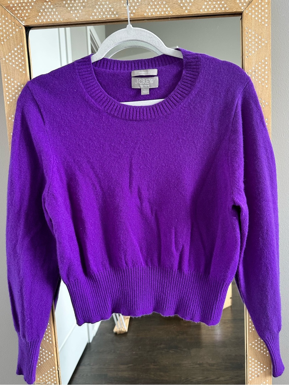 J. Crew Cashmere Shrunken Crewneck Sweater